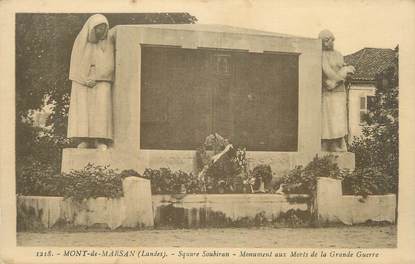 CPA FRANCE 40 " Mont de Marsan, Square Soubiran, Monument aux morts".