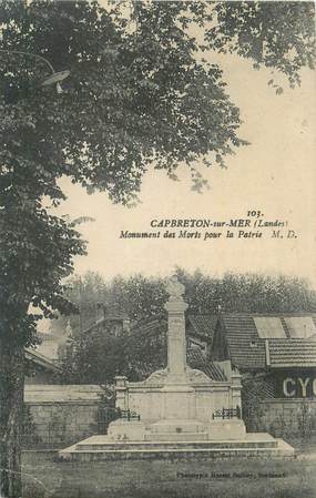 CPA FRANCE 40 " Capbreton sur Mer, Le monument aux morts".