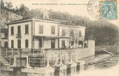 CPA FRANCE 13 " Bassin de St Christophe, Maison d'habitation de la Compagnie".