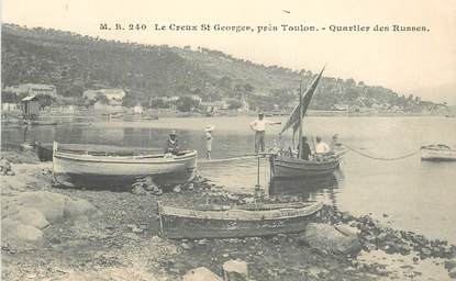 CPA FRANCE 83 "Le Creux Saint Georges près Toulon, Quartier des Russes"