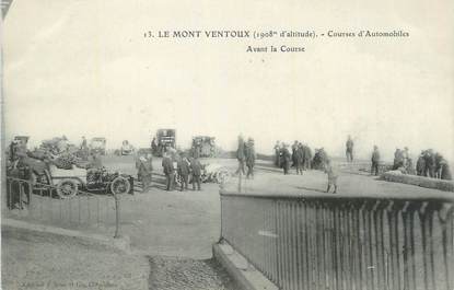 CPA FRANCE 84 " Le Mont Ventoux, Courses d'automobiles, avant la course".