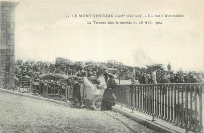 CPA FRANCE 84 " Le Mont Ventoux, Courses d'automobiles, la terrasse ".