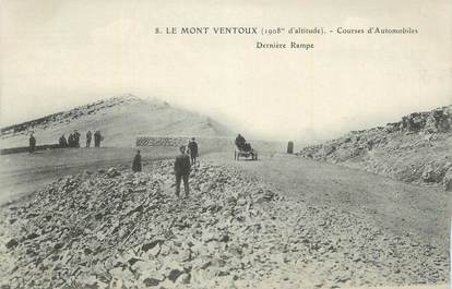 CPA FRANCE 84 " Le Mont Ventoux, Courses d'automobiles, dernière rampe".