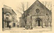 30 Gard CPA FRANCE 30 " Roquemaure, Place Clément V, maison renaissance et église".