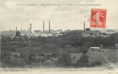 CPA FRANCE 30 " Salindres, Usine de produits chimiques".