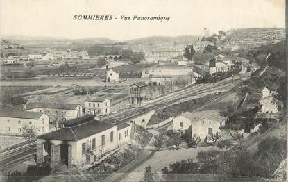 CPA FRANCE 30 " Sommières, Vue panoramique". / GARE