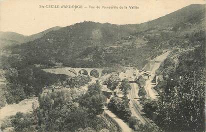CPA FRANCE 30 " St Cécile d'Andorge, Vue d'ensemble de la vallée".