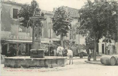 CPA FRANCE 30 "St Geniès de Malgoires, La fontaine".