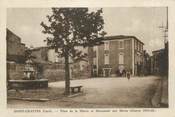 30 Gard CPA FRANCE 30 "St Chaptes, Place de la Mairie et monument aux morts".