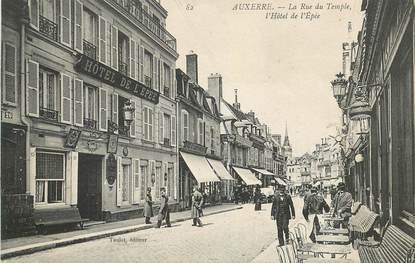 CPA FRANCE 89 "Auxerre, la rue du Temple, Hotel de l'Epée"