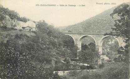 CPA FRANCE 30 "Ste Cécile d'Andorge, Le pont".