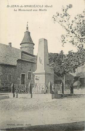 CPA FRANCE 30 " St Jean de Maruéjols, Le monument aux morts".