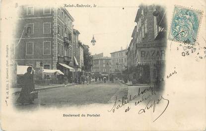 CPA FRANCE 30 " St Ambroix, Boulevard du Portalet".