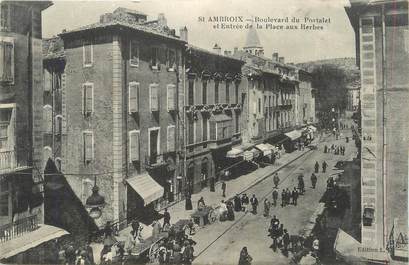 CPA FRANCE 30 " St Ambroix, Boulevard du Portalet".