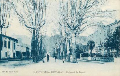 CPA FRANCE 30 " St Hippolyte du Fort, Boulevard du Temple".