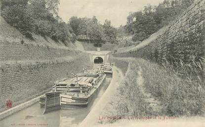 CPA FRANCE 54 "Liverdun, la Tranchée et le Tunnel" / PÉNICHE / BATELLERIE