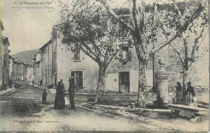 CPA FRANCE 30 " St Hippolyte du Fort, Le faubourg de la Croix Haute".