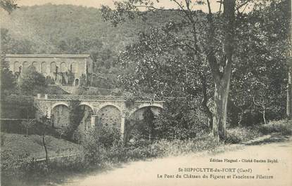 CPA FRANCE 30 " St Hippolyte du Fort, Le pont du château du Figaret et l''ancienne filature".