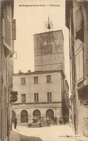 CPA FRANCE 30 " St Hippolyte du Fort, L'horloge".