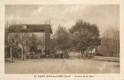 CPA FRANCE 30 " St Jean du Gard, Avenue de la Gare".