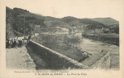 CPA FRANCE 30 " St Jean du Gard, Le pied de côte".