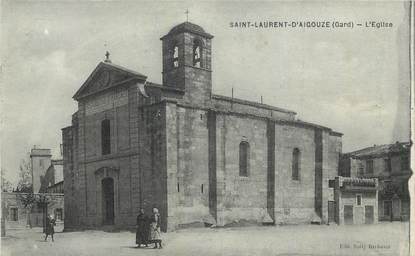 CPA FRANCE 30 " St Laurent d'Aigouze, L'église".