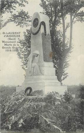 CPA FRANCE 30 " St Laurent d'Aigouze, Le monument aux morts".