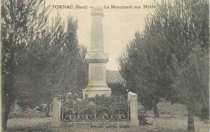 CPA FRANCE 30 " Tornac, Le monument aux morts".