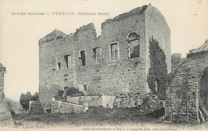 CPA FRANCE 30 " Vénejan, Le château féodal".