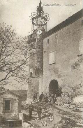 CPA FRANCE 30 " Valliguières, L'horloge".