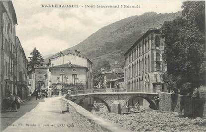 CPA FRANCE 30 " Valleraugue, Pont traversant l'Hérault".