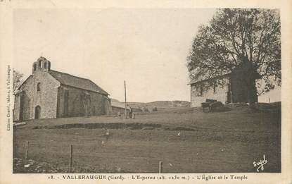 CPA FRANCE 30 " Valleraugue, L'église et le temple".