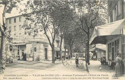CPA FRANCE 07 " Vals les Bains, Avenue Farincourt".