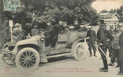 CPA FRANCE 10 " Brienne, Grandes manoeuvre de l'Est 1905".