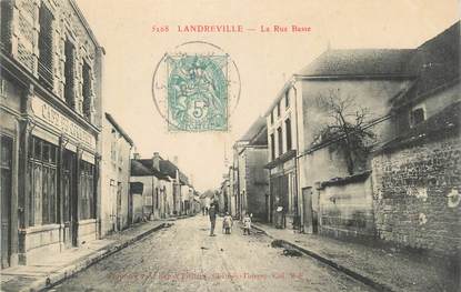 CPA FRANCE 10 " Landreville, La rue Basse".