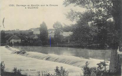 CPA FRANCE 23 " Glénic, Barrage et moulin sur la Creuse".