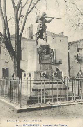 CPA FRANCE 24" Monpazier, Le monument aux morts".