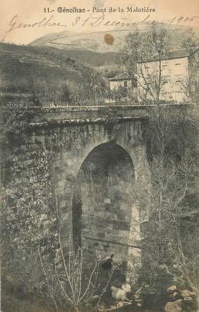 CPA FRANCE 30 " Génolhac, Pont de la Malotière".