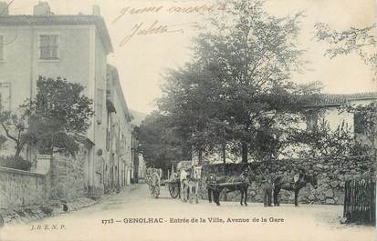 CPA FRANCE 30 " Génolhac, Entrée de la ville".