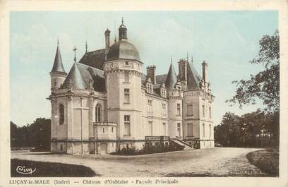 CPA FRANCE 36 " Luçay le Male, Château d'Oublaise".