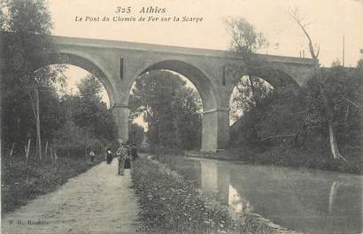 CPA FRANCE 59 "Athies, Le pont du chemin de fer sur la Scarpe".