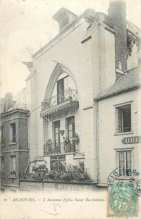 CPA FRANCE 60 " Beauvais, L'église St Barthélémy".