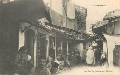 CPA ALGERIE "Constantine, une rue du quartier des Tailleurs"