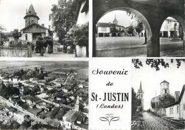 CPSM FRANCE 40 " St Justin, Vues".