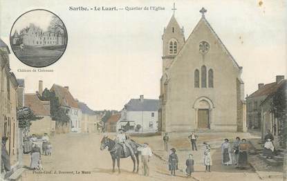 CPA FRANCE 72 "Le Luart, quartier de l'Eglise"