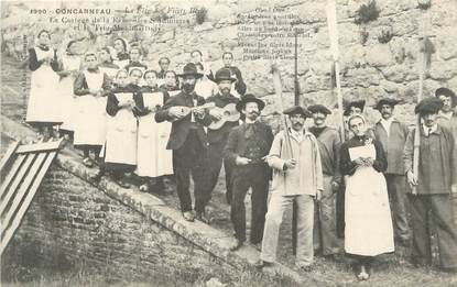 CPA FRANCE 29 " Concarneau, Le cortège de la reine de sardiniers". / FOLKLORE