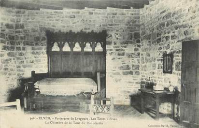 CPA FRANCE 56 " Elven, Forteresse de Largouët, La chambre de la tour du Connétable".