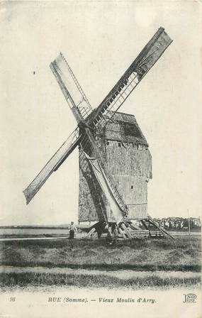 CPA FRANCE 80 "Arry, Le vieux moulin". / MOULIN