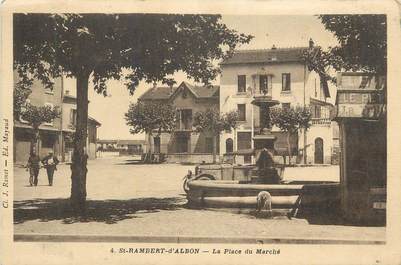 CPA FRANCE 26 " St Rambert d'Albon, La place du marché".