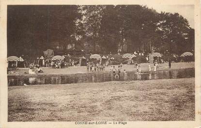 CPA FRANCE 58 "Coste sur Loire, La plage".